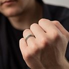 Мужское серебряное кольцо "Антистресс" (чернение) TR-01-00006 от ювелирного магазина Оникс - 7