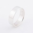 Серебряное обручальное кольцо гладкое 11821 от ювелирного магазина Оникс