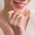 Помолвочное золотое кольцо с бриллиантами 219911121 от ювелирного магазина Оникс - 5