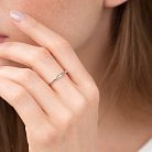 Золотое кольцо с бриллиантом в стиле минимализм обрб0002 от ювелирного магазина Оникс - 1