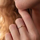 Кольцо "Цепочка" в  красном золоте к07120 от ювелирного магазина Оникс - 4