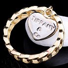 Золотое женское кольцо с сердечком к03406 от ювелирного магазина Оникс - 1