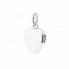 Срібний кулон для фотографії "Сердечко" (перламутр) 132563 от ювелирного магазина Оникс - 1