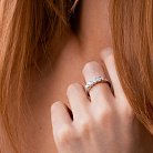 Золотое кольцо с бриллиантами кб0092cha от ювелирного магазина Оникс - 2