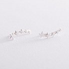 Сережки - клаймбери "Зірочки" в сріблі 123026 от ювелирного магазина Оникс - 1