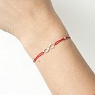 Браслет с красной нитью, знак - "Бесконечность+Love" б02858 от ювелирного магазина Оникс