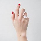 Серебряное кольцо с фианитом 11818 от ювелирного магазина Оникс - 1