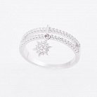 Срібний перстень із зірочкою в фіаніти 111971 от ювелирного магазина Оникс