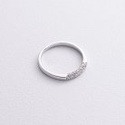 Кольцо с бриллиантами (белое золото) 240141121 от ювелирного магазина Оникс - 2