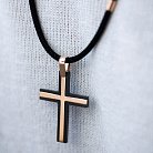 Крест из красного золота (цирконий) 503-00007 от ювелирного магазина Оникс - 5