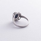 Серебряное кольцо с сапфиром и фианитами GS-01-060-3110 от ювелирного магазина Оникс - 2