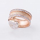 Эксклюзивное золотое кольцо с фианитами к04845 от ювелирного магазина Оникс - 2