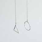 Серебряные серьги "Геометрия" 122238 от ювелирного магазина Оникс - 6
