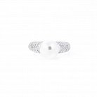 Жіноче срібний перстень (штучні перли, фіаніти) 112022 от ювелирного магазина Оникс - 2