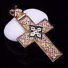 Православный крест (эмаль,фианиты) п00541 от ювелирного магазина Оникс