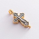 Серебряный крестик-мощевик с распятием 132497 от ювелирного магазина Оникс