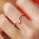 Двойное серебряное кольцо с аметистом и фианитами GS-01-004-6310 от ювелирного магазина Оникс - 5