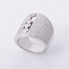 Серебряное кольцо с фианитами 111879 от ювелирного магазина Оникс