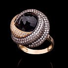 Эксклюзивное золотое кольцо (фианиты) к03896 от ювелирного магазина Оникс - 3