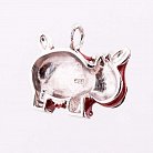 Серебряная подвеска "Коровка" с эмалью 131119кор от ювелирного магазина Оникс - 2