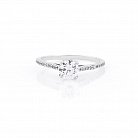 Заручальний срібний перстень (фіаніти) 111264 от ювелирного магазина Оникс - 3
