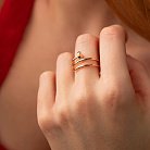 Золотое кольцо "Гвоздь" к07605 от ювелирного магазина Оникс - 1
