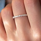 Золотое кольцо с дорожкой камней (бриллианты) кб0455ca от ювелирного магазина Оникс - 1