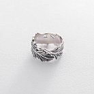 Серебряное кольцо "Перышко" 111715 от ювелирного магазина Оникс - 3
