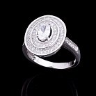 Срібний перстень з фіанітами 111685 от ювелирного магазина Оникс - 2
