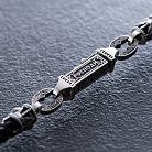 Шовковий шнурок "Спаси і Збережи. З образами святих" зі срібними вставками 1093шн от ювелирного магазина Оникс - 6