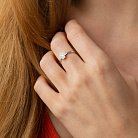 Золотое кольцо "Клевер" с бриллиантами 238561121 от ювелирного магазина Оникс - 3