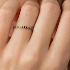 Золотое кольцо с дорожкой черных бриллиантов 229863122 от ювелирного магазина Оникс - 4