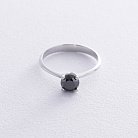 Заручальна каблучка з чорним діамантом (біле золото) 236291122 от ювелирного магазина Оникс - 2