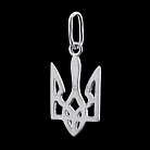 Серебряная подвеска Герб Украины "Тризуб"131694 от ювелирного магазина Оникс - 1