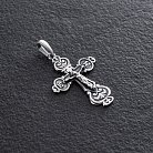 Серебряный крестик с распятием "Спаси и сохрани" 132663 от ювелирного магазина Оникс - 1