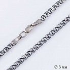 Серебряная черненая цепочка плетение Лав 10363 от ювелирного магазина Оникс