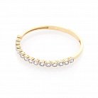 Золотое кольцо в стиле минимализм к04279 от ювелирного магазина Оникс - 4