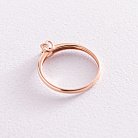 Золотое помолвочное кольцо с бриллиантом кб0158 от ювелирного магазина Оникс
