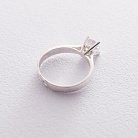Серебряное кольцо с фианитом 111028 от ювелирного магазина Оникс - 3