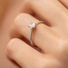 Помолвочное кольцо с бриллиантами (белое золото) 235451121 от ювелирного магазина Оникс - 4
