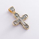 Православный крест (чернение,позолота) 131789 от ювелирного магазина Оникс - 1