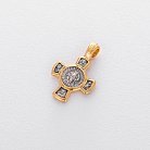 Серебряный крест с позолотой . '' Спас. Касперовская икона Божией Матери'' 132444 от ювелирного магазина Оникс - 4
