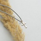 Золотий маленький хрестик в стилі "Мінімалізм" п02970 от ювелирного магазина Оникс - 3