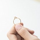 Золотое помолвочное кольцо с бриллиантом кб0153 от ювелирного магазина Оникс - 4