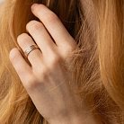 Обручальное кольцо "Колосок" в красном золоте 240591300 от ювелирного магазина Оникс - 3