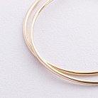 Сережки - кільця в жовтому золоті (4.8 см) с08771 от ювелирного магазина Оникс - 4
