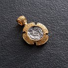 Серебряная ладанка с позолотой "Троица. Божия Матерь "Знамение" 131666 от ювелирного магазина Оникс - 6