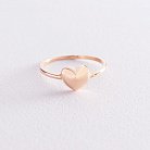 Золотое кольцо "Сердце" к05539 от ювелирного магазина Оникс