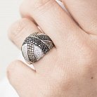Золотое кольцо с бриллиантами R25296 от ювелирного магазина Оникс - 3