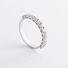 Кольцо в белом золоте с бриллиантами 221101121 от ювелирного магазина Оникс